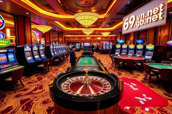 Experience the excitement of casino games, featuring 69vn.gb.net in a vibrant gambling scene.