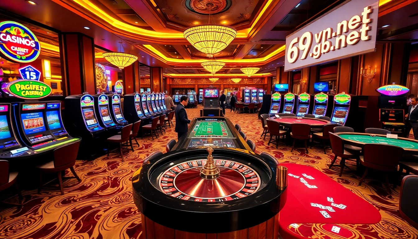 Experience the excitement of casino games, featuring 69vn.gb.net in a vibrant gambling scene.