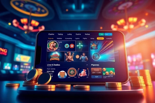 Experience thrilling online gaming at 123b.faith with a vibrant casino app interface.