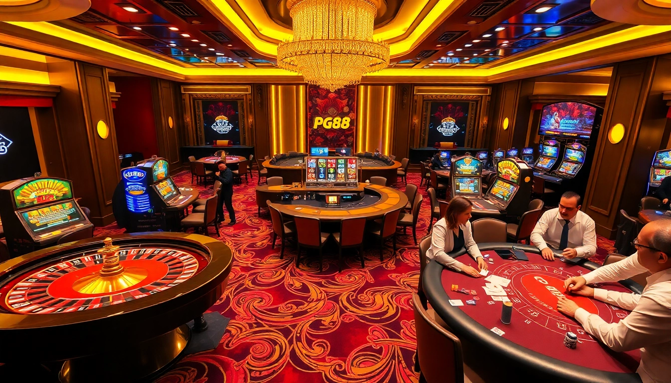 Experience thrilling gameplay at https://pg88hz.vip/ with vibrant casino tables and professional dealers.